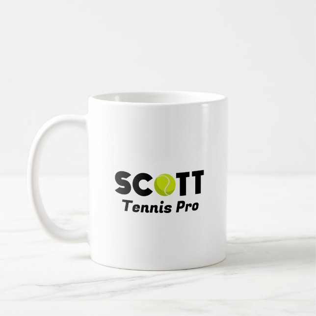 Scott Tennis Coffee Mug (Left)