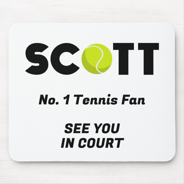 Scott Tennis Mouse Mat (Front)