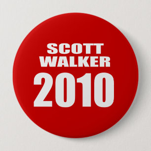 SCOTT WALKER FOR GOVERNOR 10 CM ROUND BADGE
