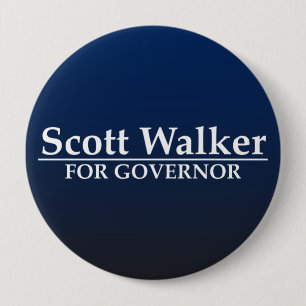 Scott Walker for Governor 10 Cm Round Badge