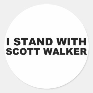 Scott Walker I Stand Classic Round Sticker