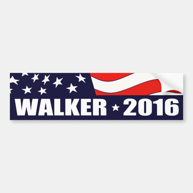 Scott Walker President 2016 Bumper Sticker (Front)