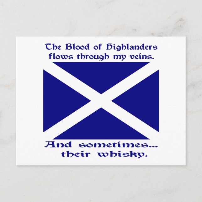 Scott Whisky St. Andrew Postcard (Front)