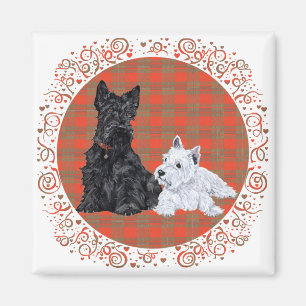 Scottie Adult & Westie Puppy Magnet