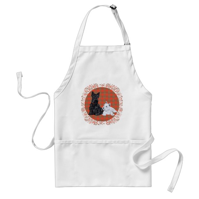 Scottie Adult & Westie Puppy Standard Apron (Front)