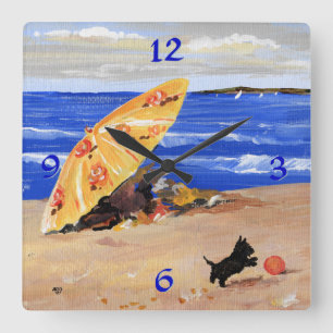 Scottie at the Beach Clock