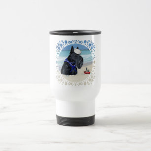Scottie at the Beach Travel Mug