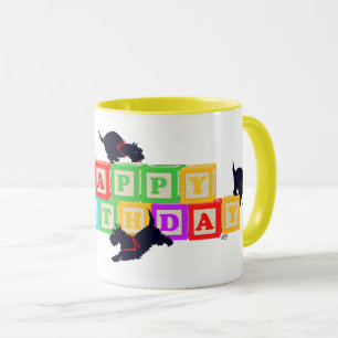 Scottie Birthday Blocks Mug