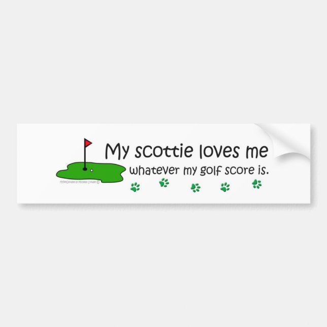 Scottie Bumper Sticker (Front)