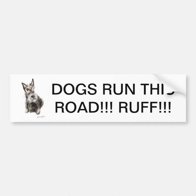 Scottie Bumper Sticker (Front)