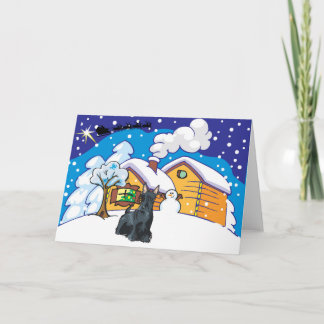 scottie cabin holiday card