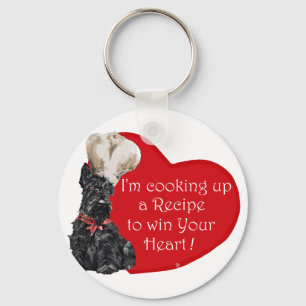 Scottie Chef Valentine Key Ring
