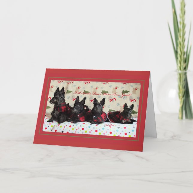 Scottie Christmas Crew Holiday Card (Front)