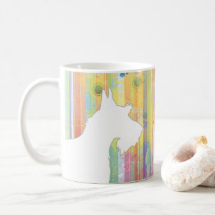 Scottie Customisable Watercolor Silhouette Mug
