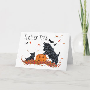 SCOTTIE Dad and Pup Halloween Card