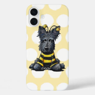 Scottie Dog Bee KiniArt iPhone 16 Plus Case