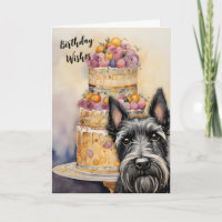 Scottie Dog Birthday Wishes Card