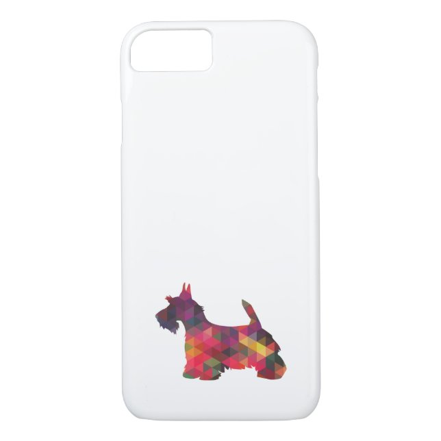 Scottie Dog Breed Geo Silhouette Multi Case-Mate iPhone Case (Back)