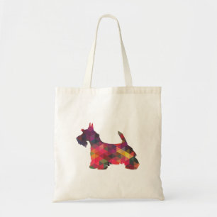 Scottie Dog Breed Geo Silhouette Multi Tote Bag