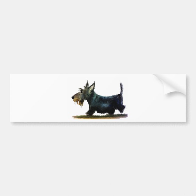Scottie Dog Bumper Sticker (Front)