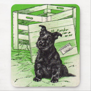 Scottie dog by special delivery mouse mat