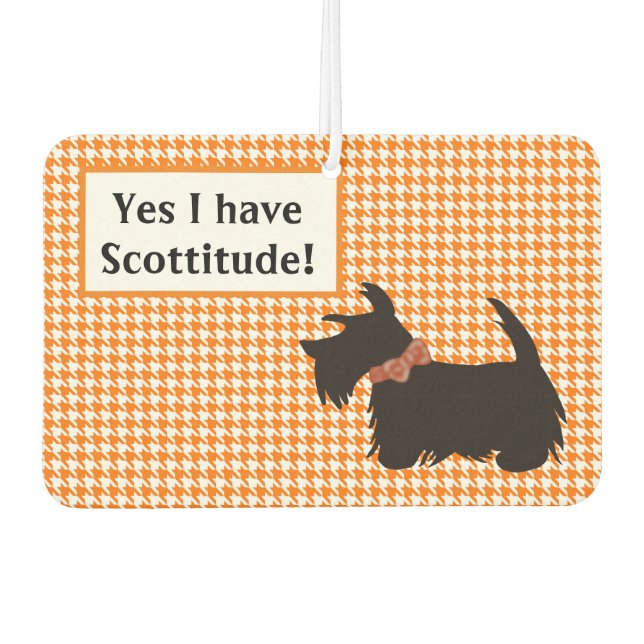 Scottie dog car air freshener, scottish terrier Car Air Freshener (Front)