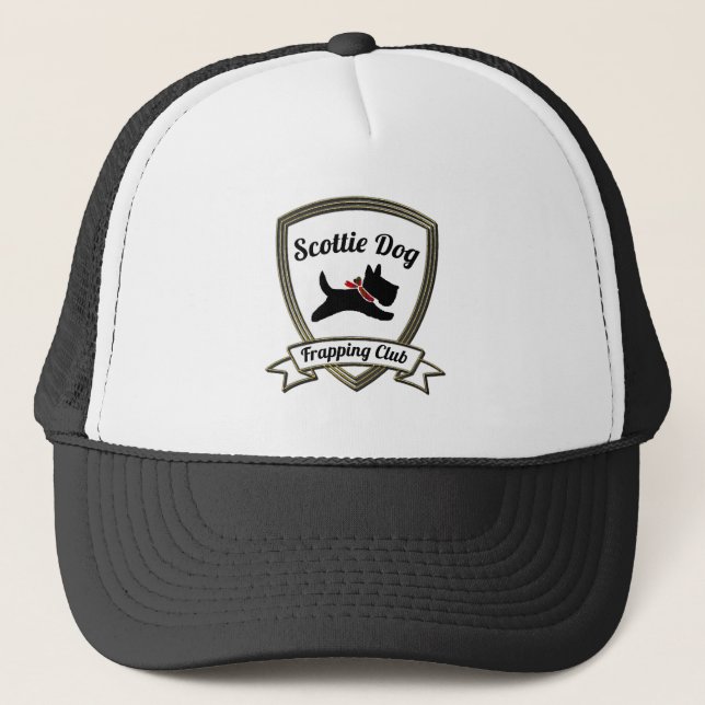 Scottie Dog Frapping Club Trucker Hat (Front)