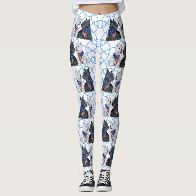 Scottie Dog Leggings (Front)