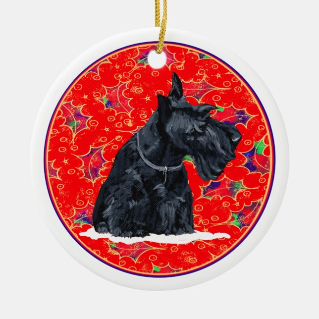 Scottie Dog Ornament (Front)