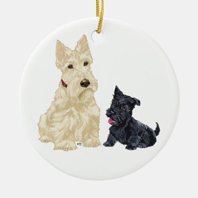 Scottie Dog Ornament (Front)