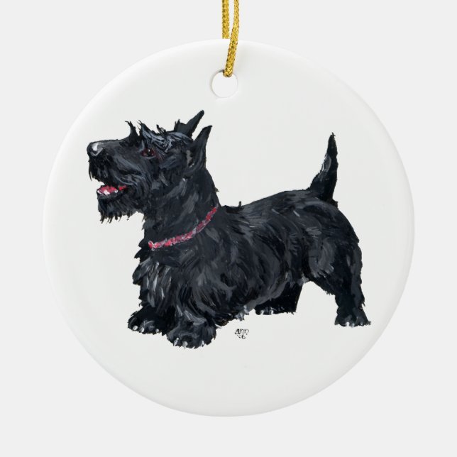 Scottie Dog Ornament (Front)
