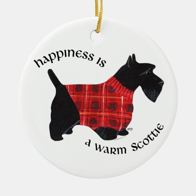 Scottie Dog Ornament (Front)