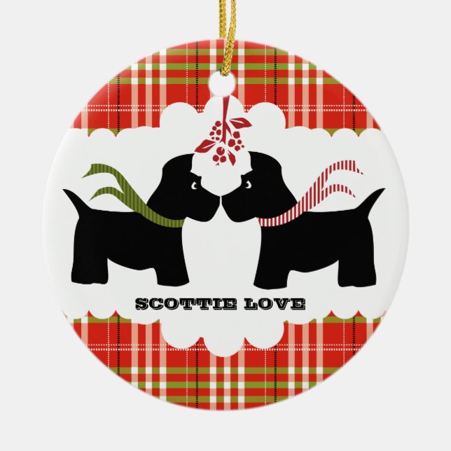 Scottie Dog Ornament (Front)