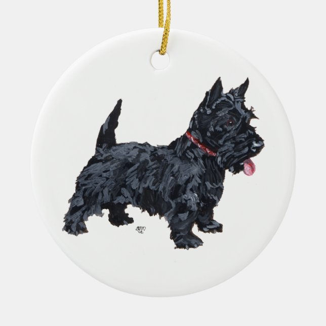 Scottie Dog Ornament (Front)