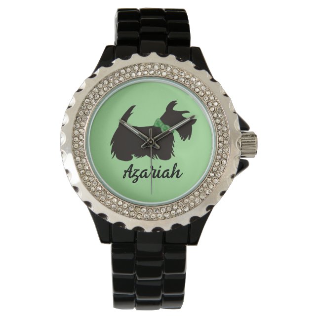 Scottie dog Personalised Watch (Front)