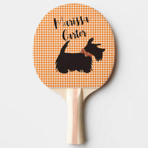 Scottie dog Ping pong paddle, Personalised paddle