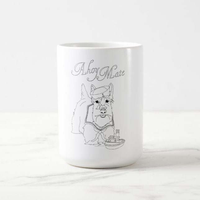 Scottie Dog Sailor Coffee Mug (Center)