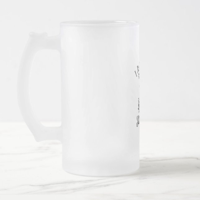Scottie Dog Scottish Terrier Frosted Glass Beer Mug (Left)