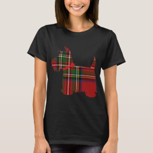 Scottie Dog Scottish Terrier Royal Stewart Tartan T-Shirt
