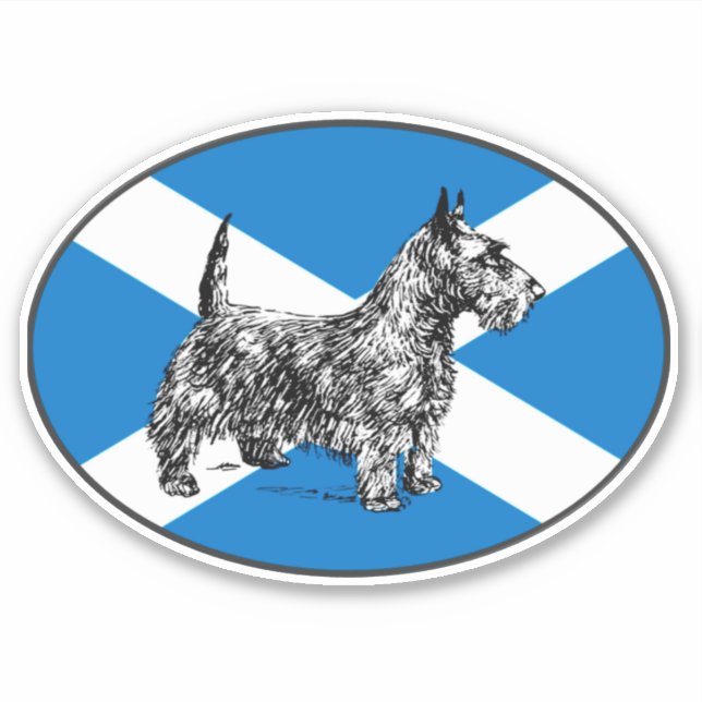 Scottie Dog Scottish Terrier  Scotland vinyl (Front)