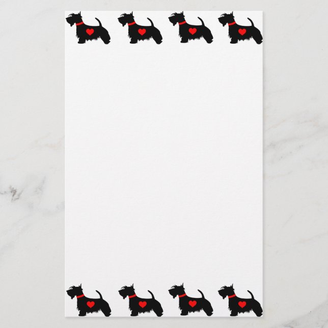 Scottie Dog Stationery (Front)