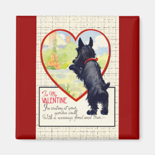 Scottie dog Valentine Scottish Terrier Magnet