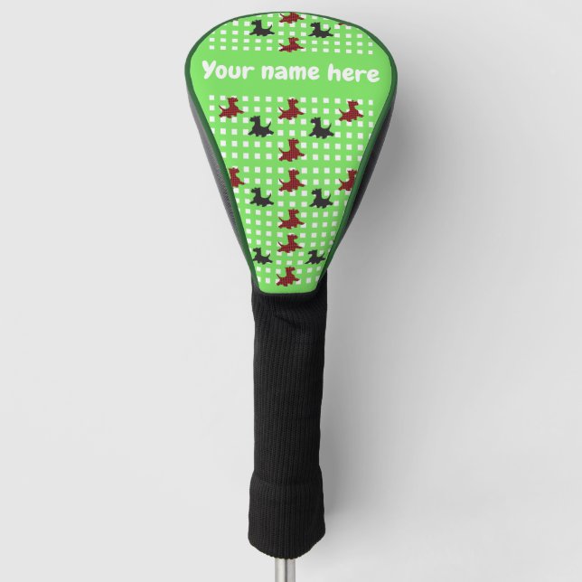 Scottie Dogs Golf Head Cover (Front)