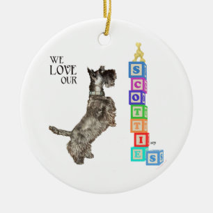 Scottie Finds a Prize Ceramic Tree Decoration