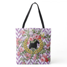 Scottie Floral Your Colour Herringbone