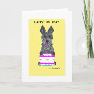 SCOTTIE HAPPY BIRTHDAY CARD