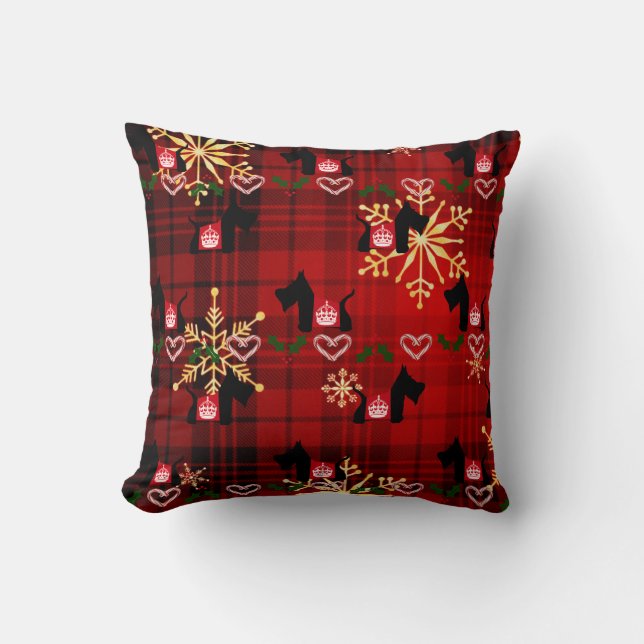 SCOTTIE Holiday Royal Crown Cushion (Front)
