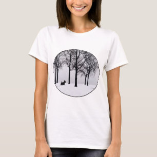 Scottie in Snowy Woods T-Shirt