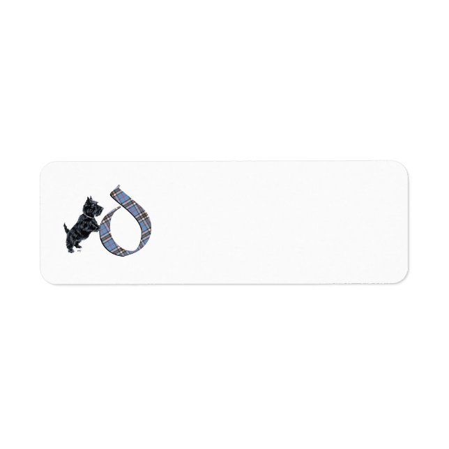 SCOTTIE Monogram D Address Labels (Front)