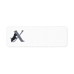 SCOTTIE Monogram X Address Labels